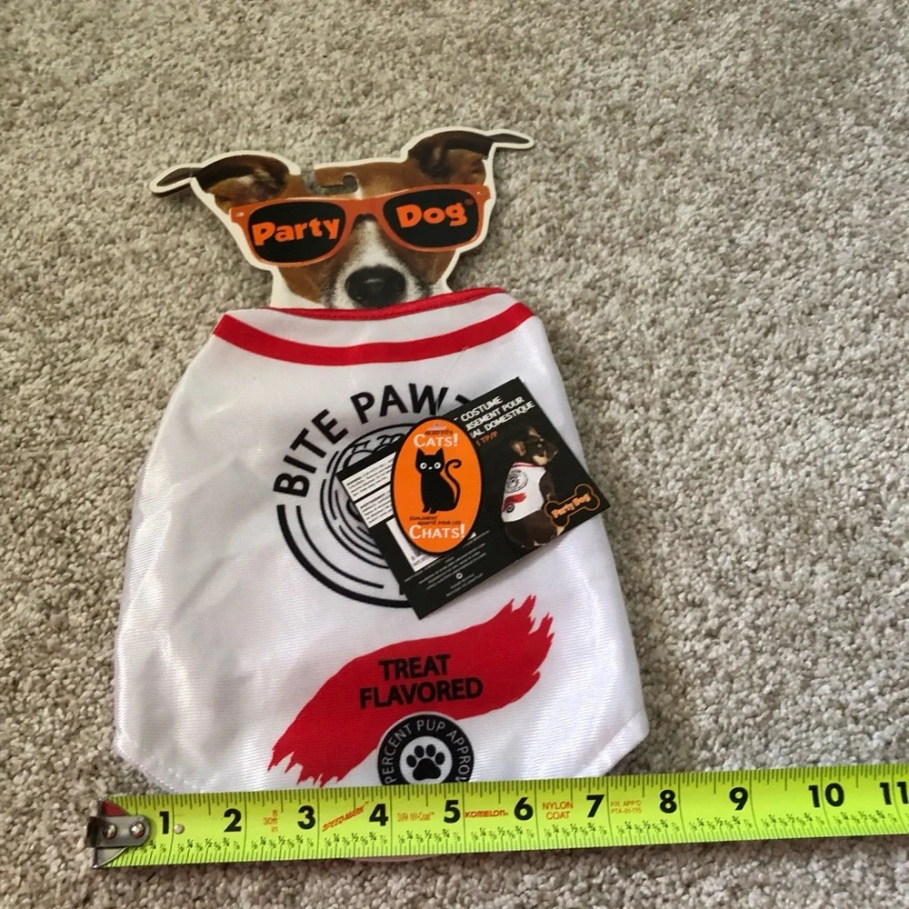 New Pets Costume Halloween XS/S bite paw Dogs cats by Party Dog NWT
